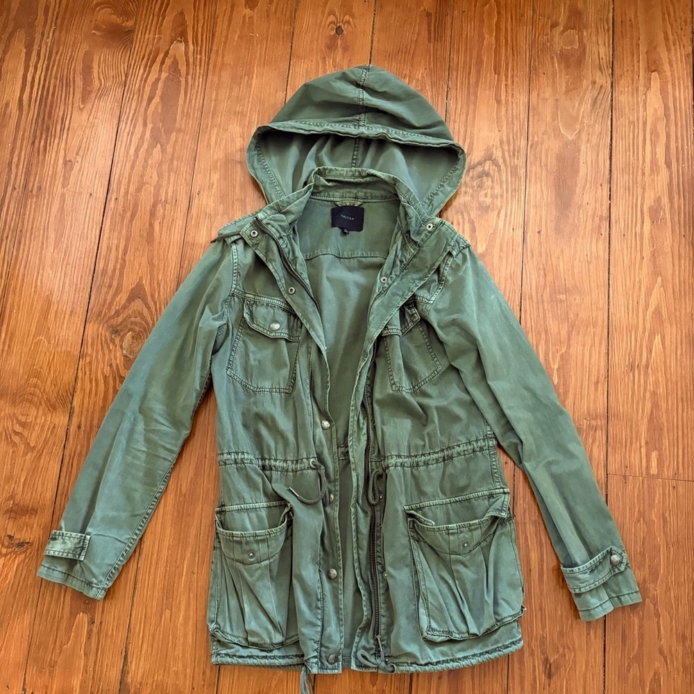 Aritzia Talula Utility Jacket - Green Army/Military Jacket